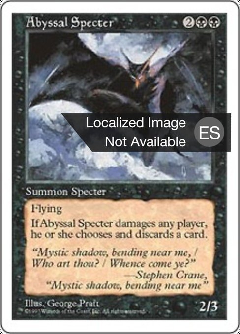 Abyssal Specter (Fifth Edition #139)