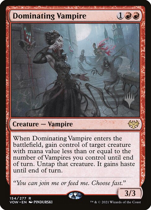 Dominating Vampire (Innistrad: Crimson Vow Promos #154p)