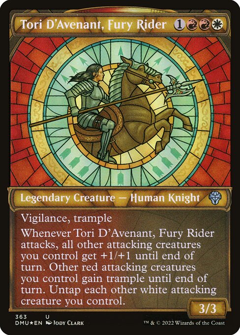 Tori D'Avenant, Fury Rider card image