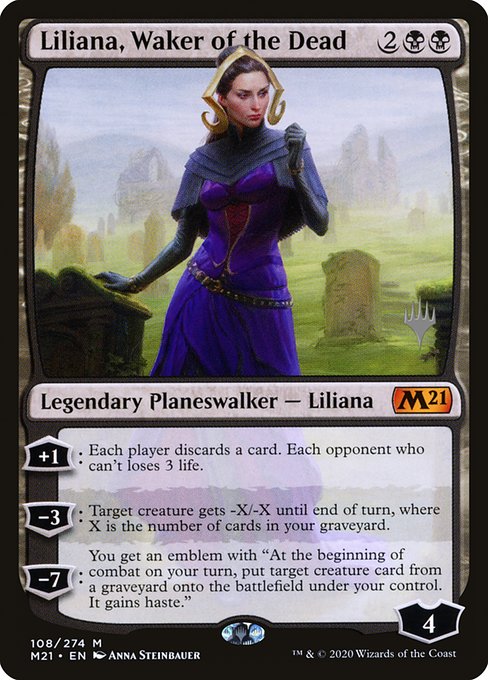 Liliana, Waker of the Dead (Core Set 2021 Promos #108p)