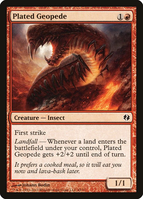 Plated Geopede (Duel Decks: Venser vs. Koth #45)