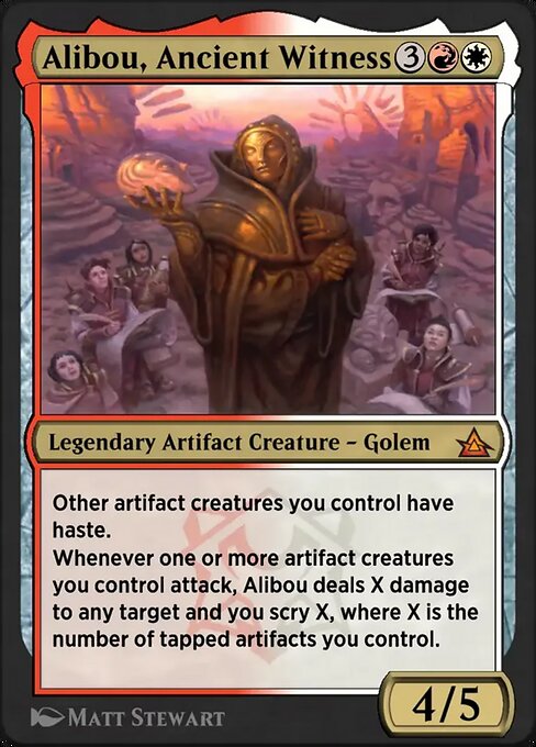 Alibou, Ancient Witness magic the gathering card art
