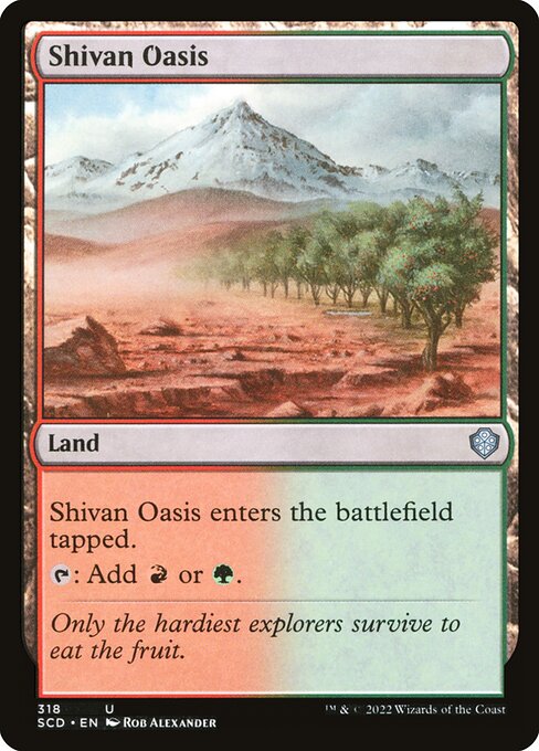 Shivan Oasis (Starter Commander Decks #318)