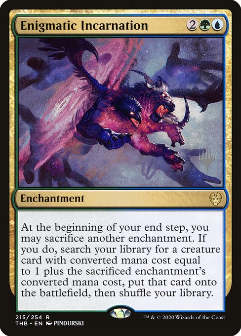 Enigmatic Incarnation (Theros Beyond Death Promos #215p)