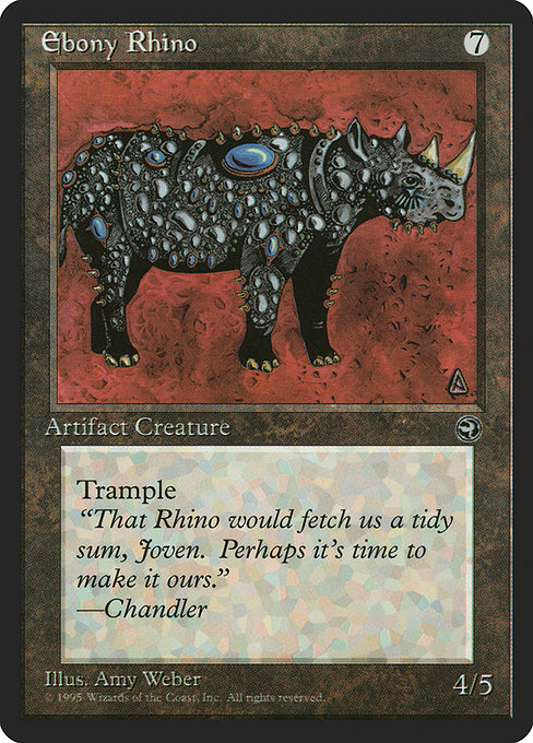Rhinocéros d'ébène|Ebony Rhino
