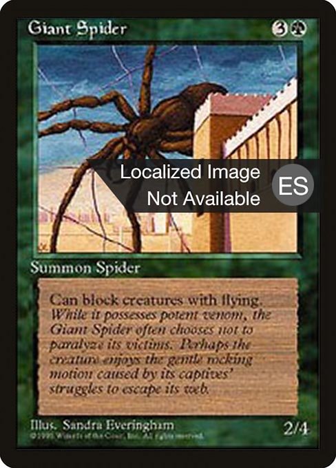 Giant Spider (Fourth Edition Foreign Black Border #249)