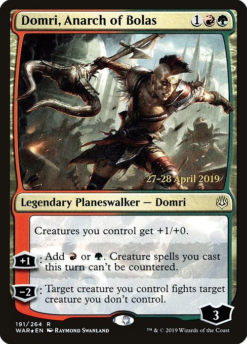 Domri, Anarch of Bolas (War of the Spark Promos #191s)