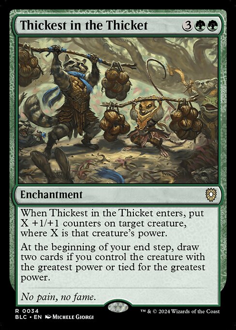 Thickest in the Thicket (Bloomburrow Commander #34)