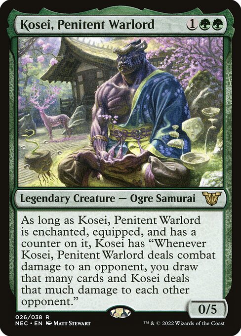 Kosei, Penitent Warlord (Neon Dynasty Commander #26)