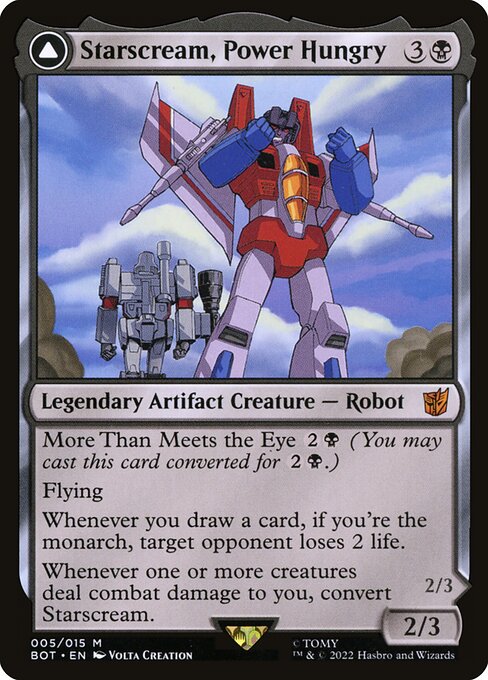 Starscream, Power Hungry // Starscream, Seeker Leader card image