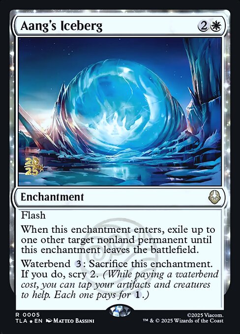 Aang's Iceberg magic the gathering card art