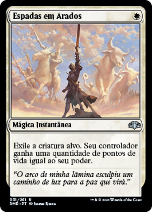 Swords to Plowshares (Dominaria Remastered #31)