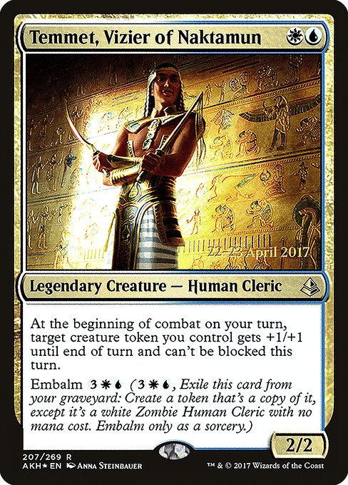 Temmet, Vizier of Naktamun (Amonkhet Promos #207s)