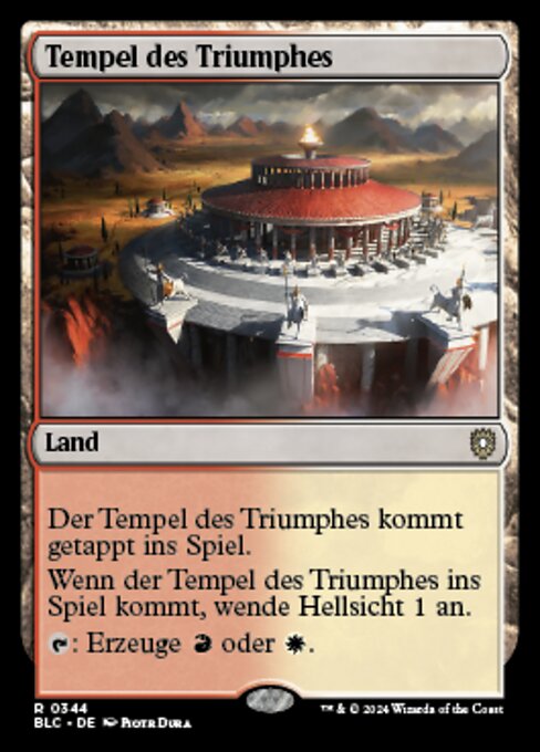 Temple of Triumph (Bloomburrow Commander #344)