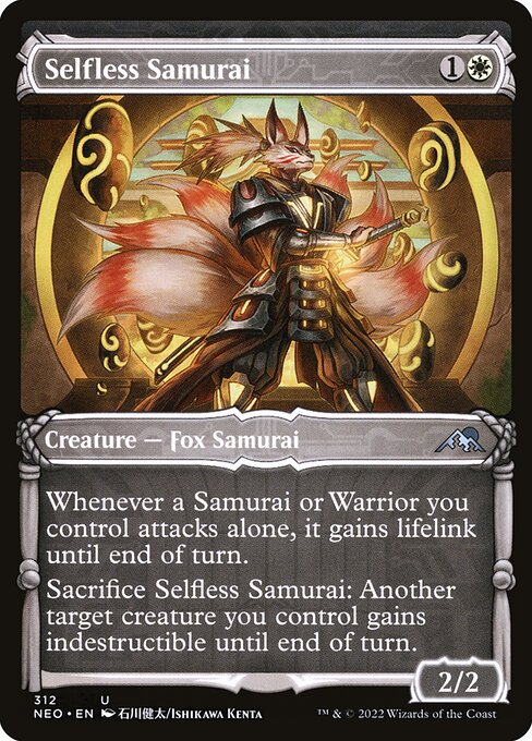 Selfless Samurai (Kamigawa: Neon Dynasty #312)