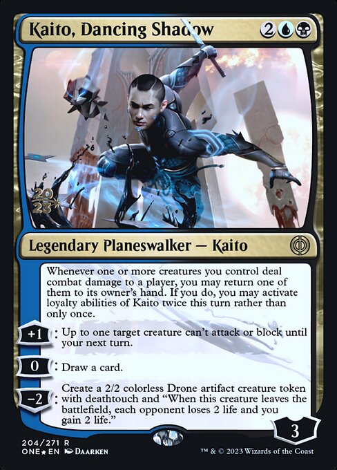 Kaito, Dancing Shadow (Phyrexia: All Will Be One Promos #204s)