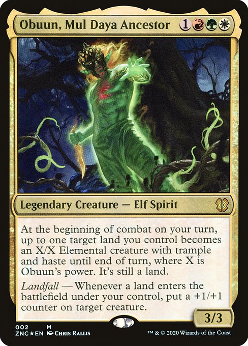 Obuun, Mul Daya Ancestor (Zendikar Rising Commander #2)