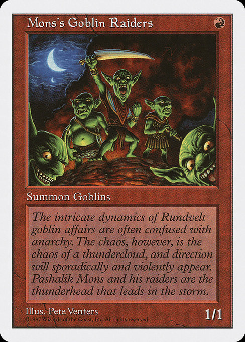 Mons's Goblin Raiders card image