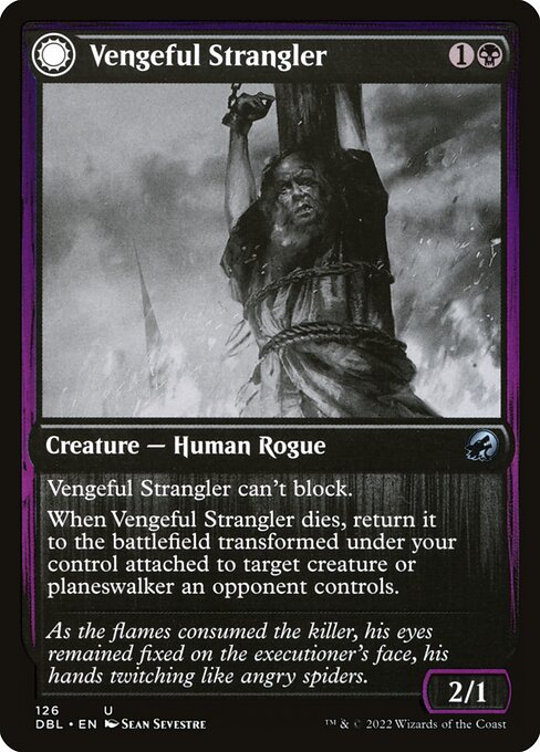 Vengeful Strangler // Strangling Grasp (Innistrad: Double Feature #126)