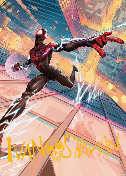Ultimate Spider-Man // Ultimate Spider-Man magic the gathering card art