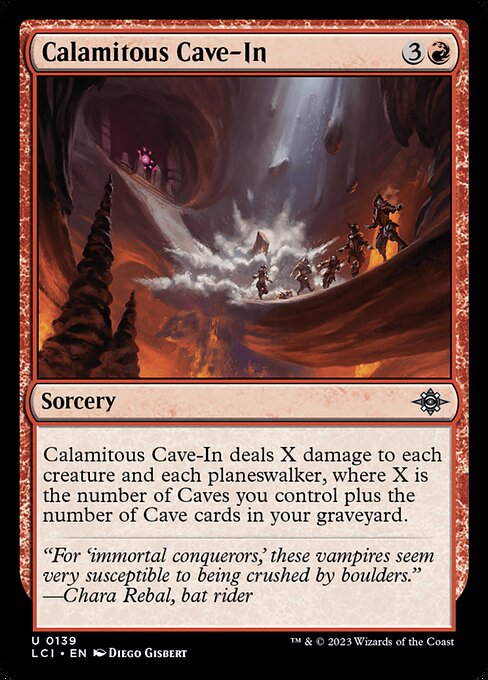 Calamitous Cave-In card image