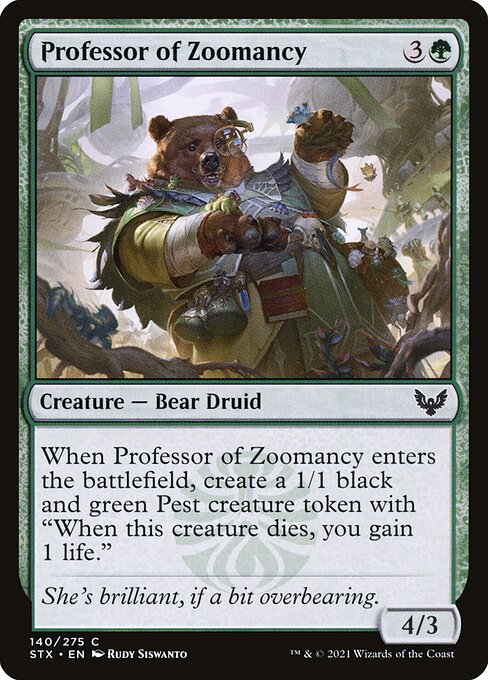 Professor of Zoomancy card image