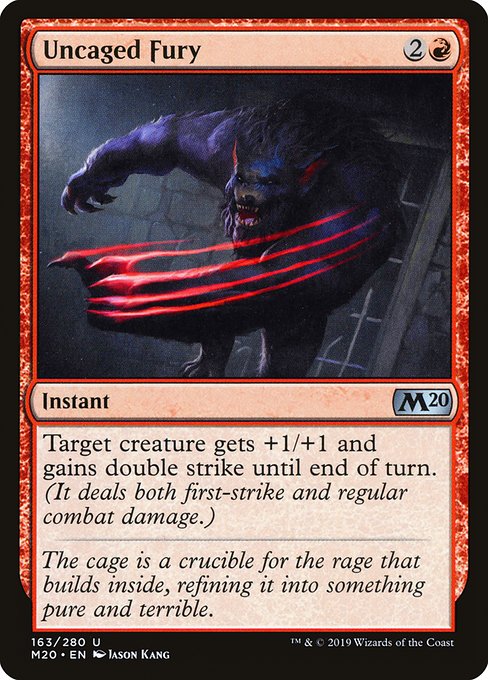 Uncaged Fury (Core Set 2020 #163)