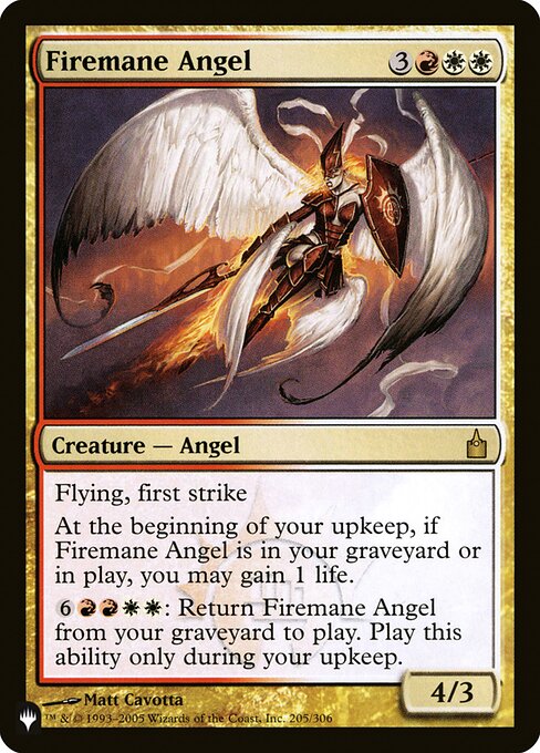 Firemane Angel (The List #RAV-205)
