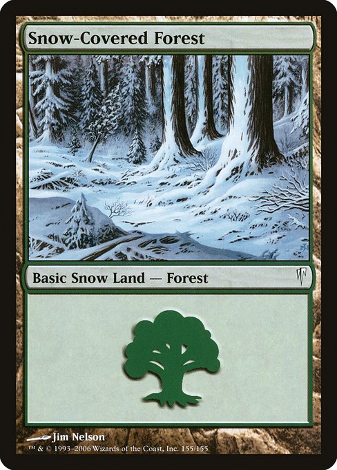 Snow-Covered Forest (Coldsnap #155)