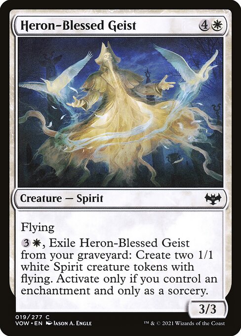 Heron-Blessed Geist (Innistrad: Crimson Vow #19)