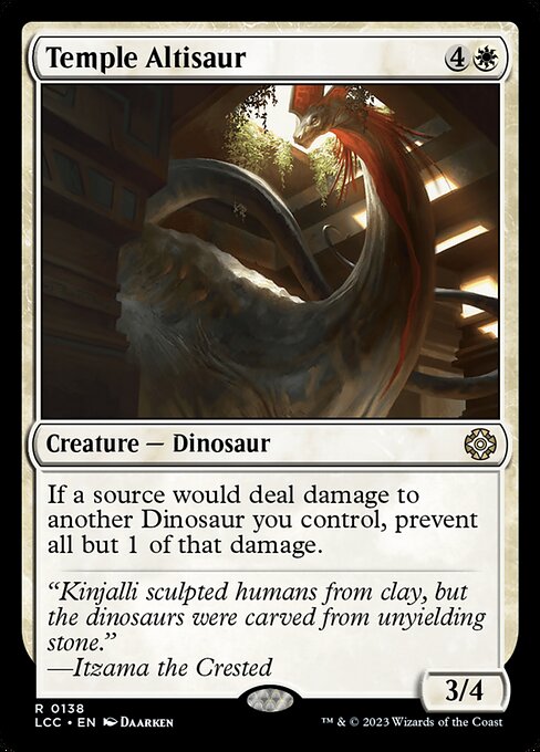 Temple Altisaur (The Lost Caverns of Ixalan Commander #138)