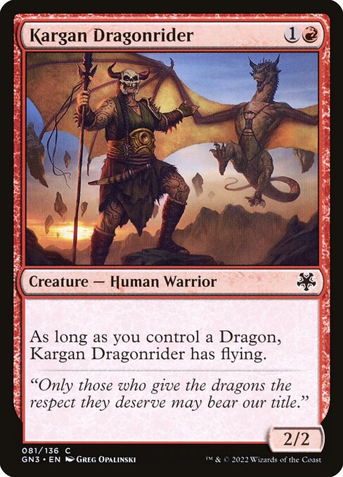 Cavalier-dragon kargan|Kargan Dragonrider