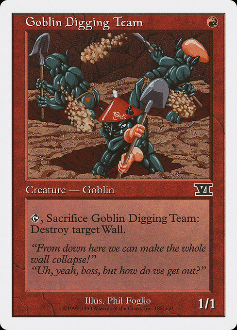 Goblin Digging Team (Classic Sixth Edition #182)