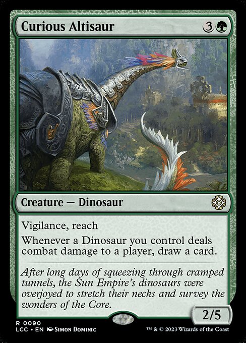 Curious Altisaur (The Lost Caverns of Ixalan Commander #90)