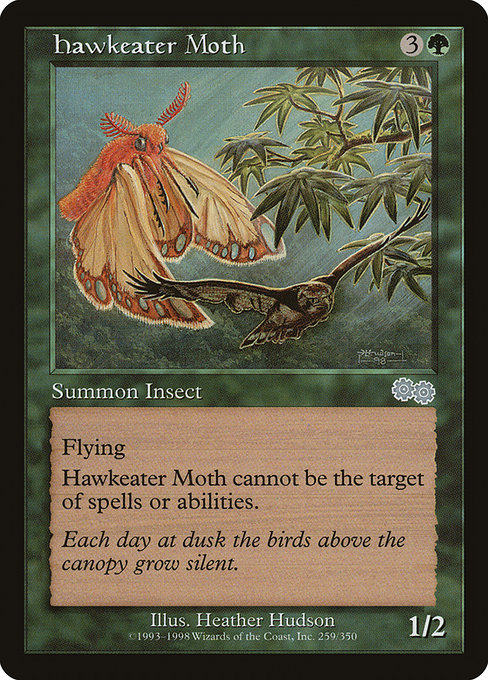 Hawkeater Moth (Urza's Saga #259)