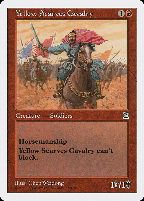Yellow Scarves Cavalry card image
