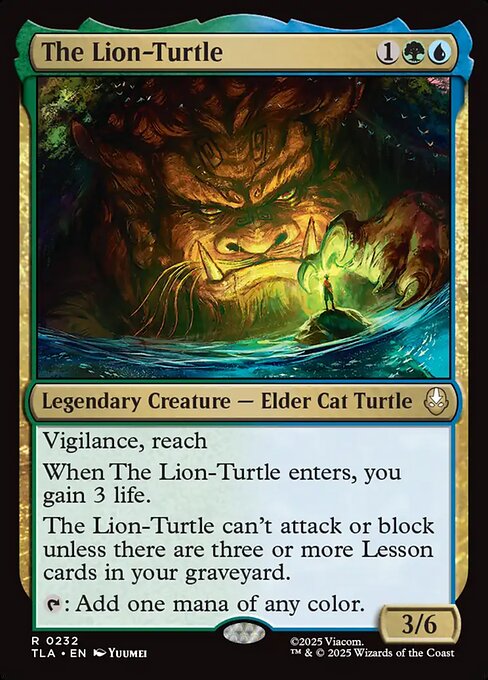 The Lion-Turtle magic the gathering card art