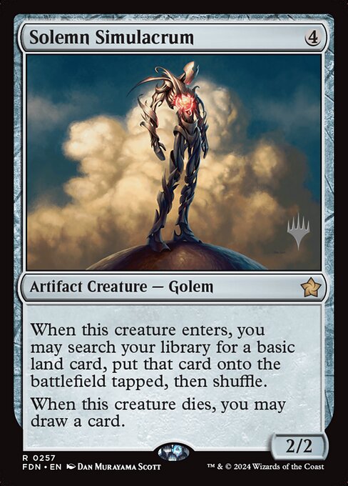 Solemn Simulacrum (Foundations Promos #257p)