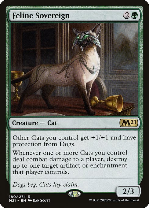 Feline Sovereign (Core Set 2021 #180)