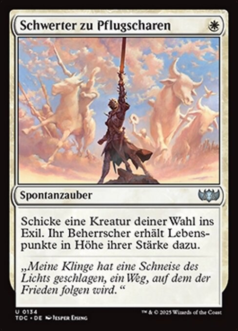 Schwerter zu Pflugscharen