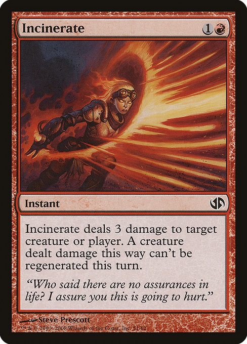 Incinerate card image