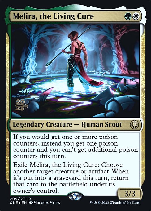 Melira, the Living Cure (Phyrexia: All Will Be One Promos #209s)