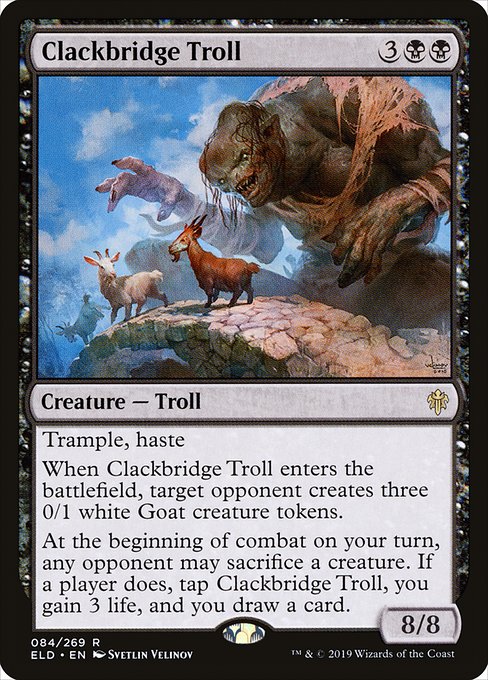 Clackbridge Troll (Throne of Eldraine #84)