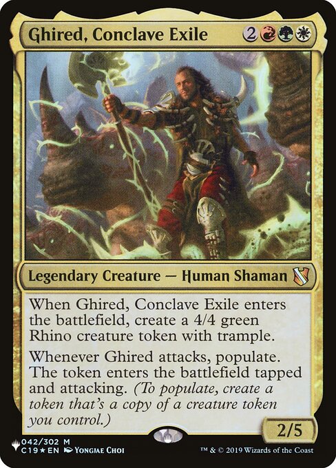 Ghired, Conclave Exile (The List #C19-42)