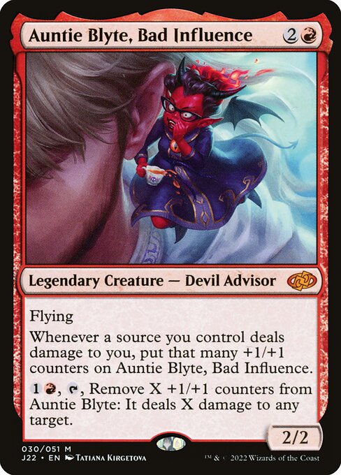 Auntie Blyte, Bad Influence card image