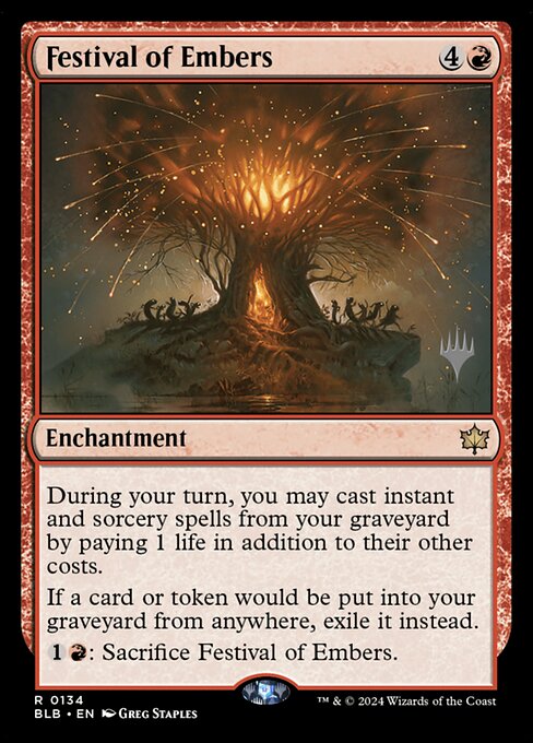 Festival of Embers (Bloomburrow Promos #134p)