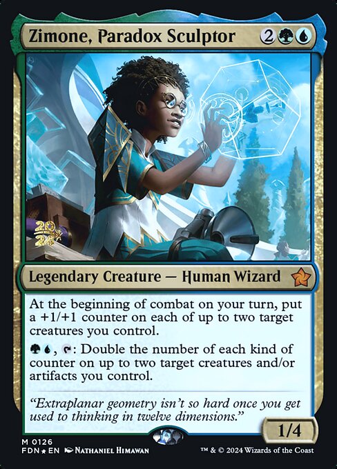 Zimone, Paradox Sculptor (Foundations Promos #126s)