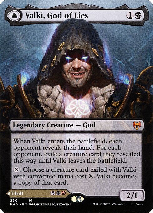 Valki, God of Lies // Tibalt, Cosmic Impostor back (khm) 286