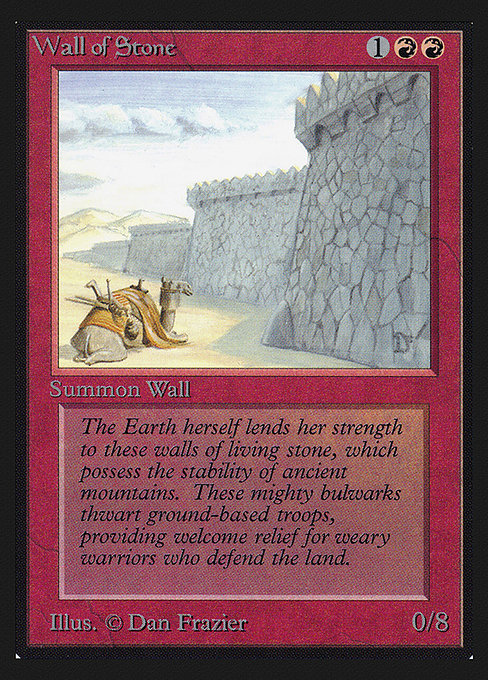 Wall of Stone (Intl. Collectors' Edition #183)