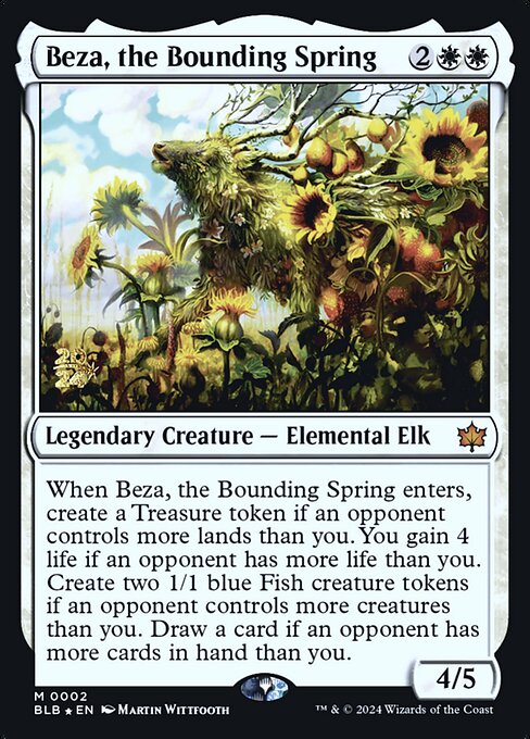 Beza, the Bounding Spring (Bloomburrow Promos #2s)